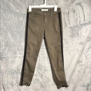 Hidden jeans pants green with black tuxedo stripe women’s Jeans size 26